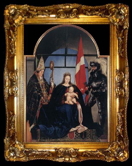 framed  HOLBEIN, Hans the Younger The Solothurn Madonna, ta009-2